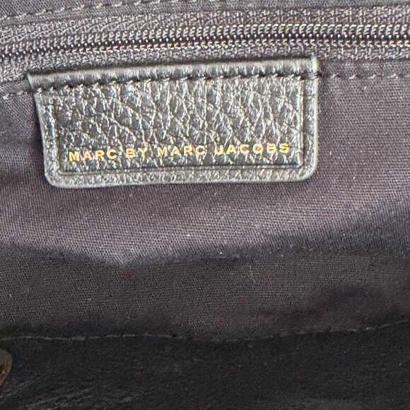 MARC BY MARC JACOBS Black Pebble Leather Backpack